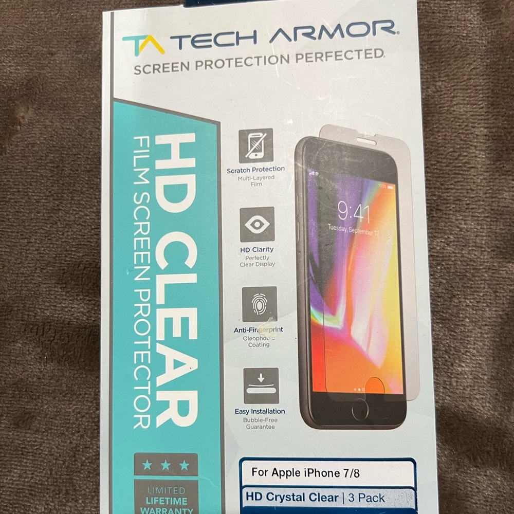 Tech Armor screen protectors for I phone 7/8